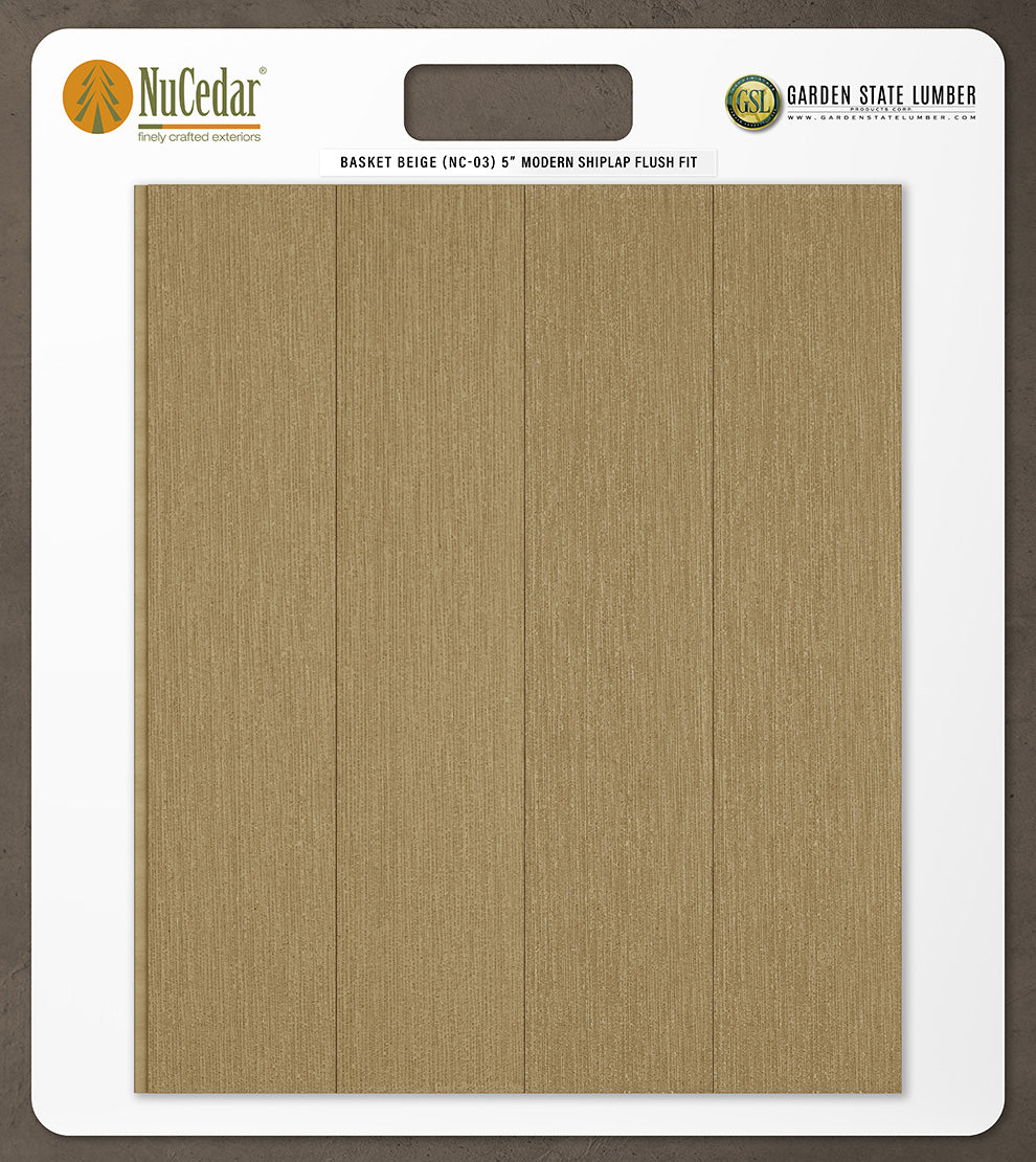 5″ RoughSawn T&G Modern Shiplap Strips - 2' x 2' Display