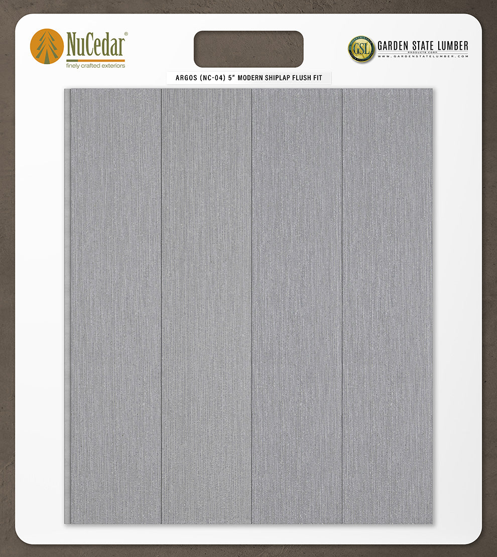 5″ RoughSawn T&G Modern Shiplap Strips - 2' x 2' Display