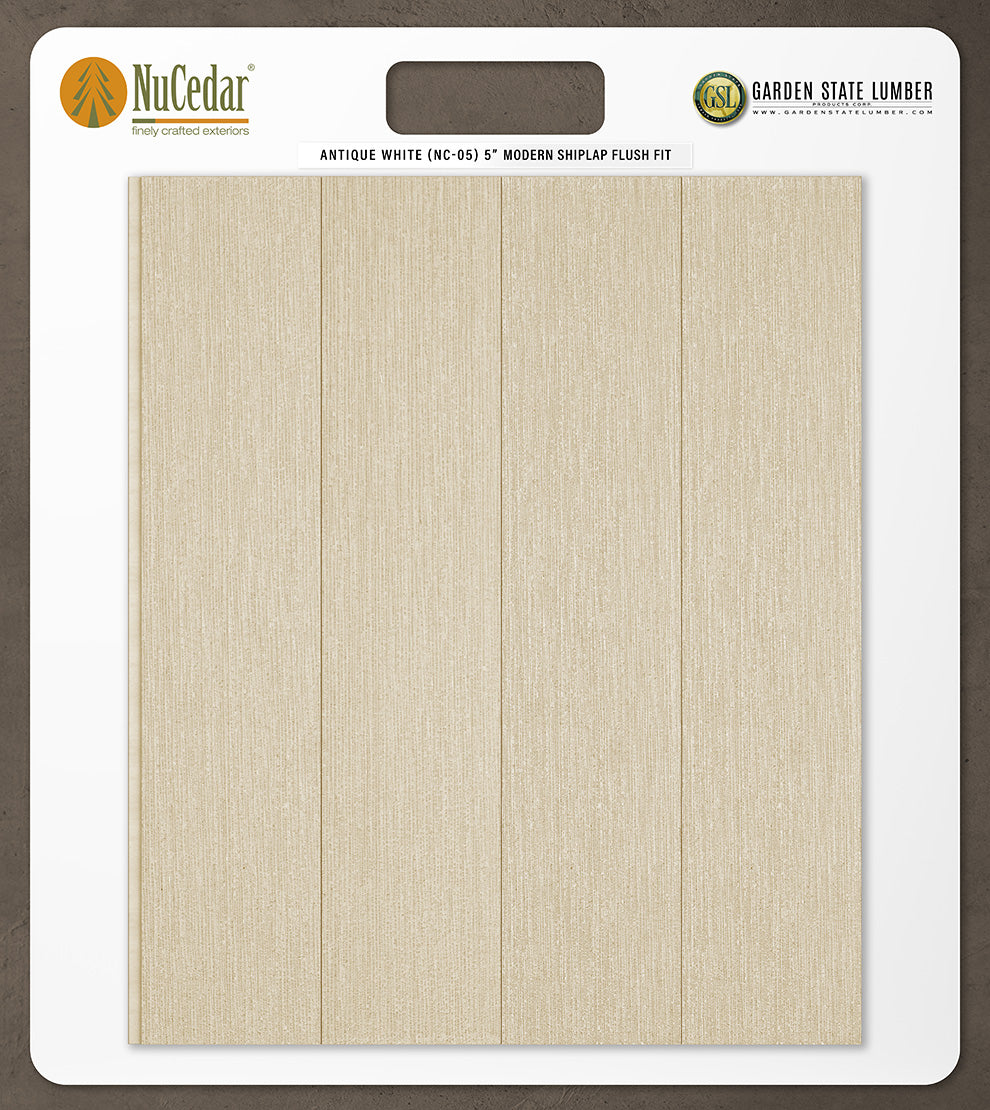 5″ RoughSawn T&G Modern Shiplap Strips - 2' x 2' Display