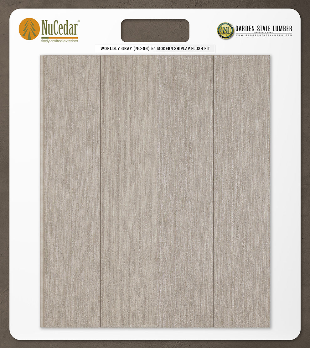 5″ RoughSawn T&G Modern Shiplap Strips - 2' x 2' Display