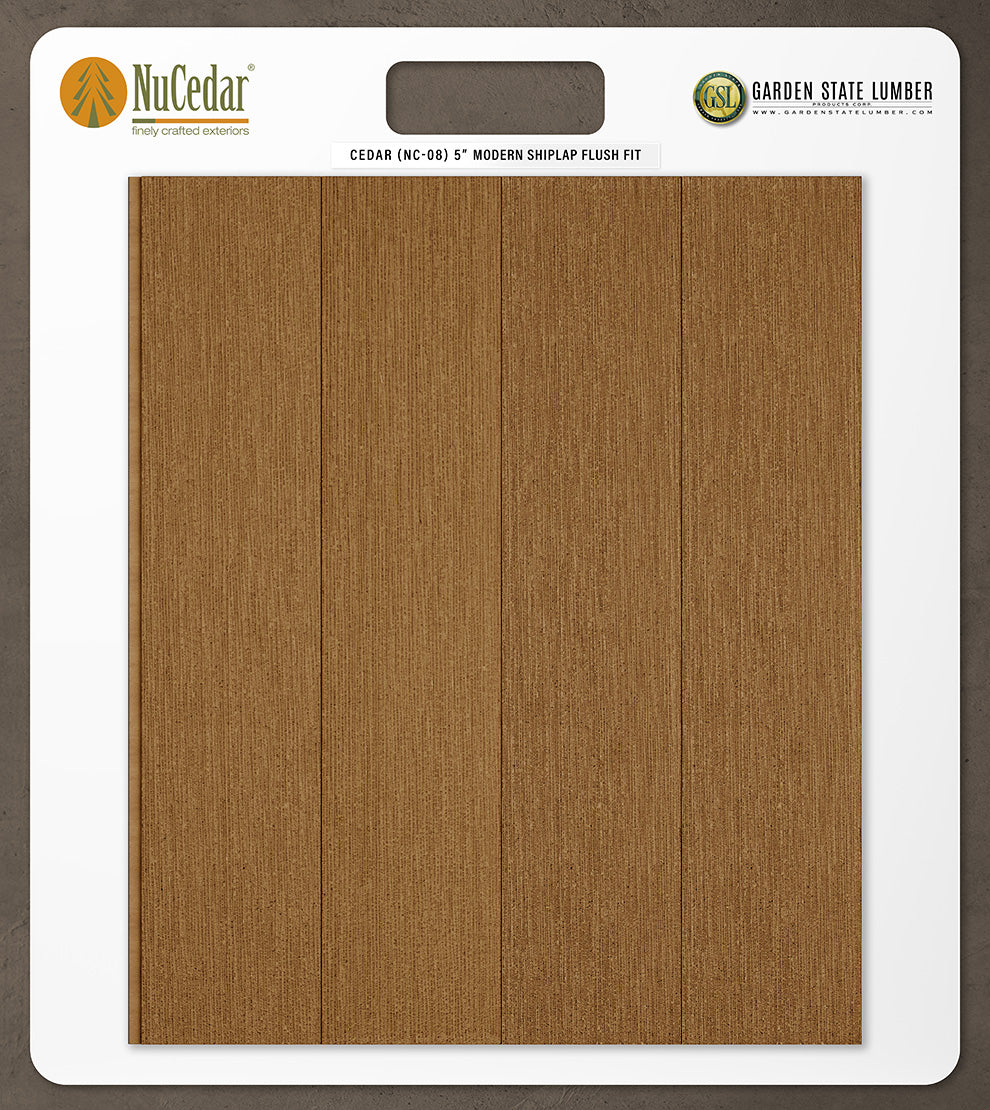 5″ RoughSawn T&G Modern Shiplap Strips - 2' x 2' Display