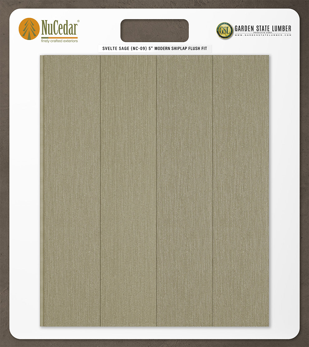 5″ RoughSawn T&G Modern Shiplap Strips - 2' x 2' Display