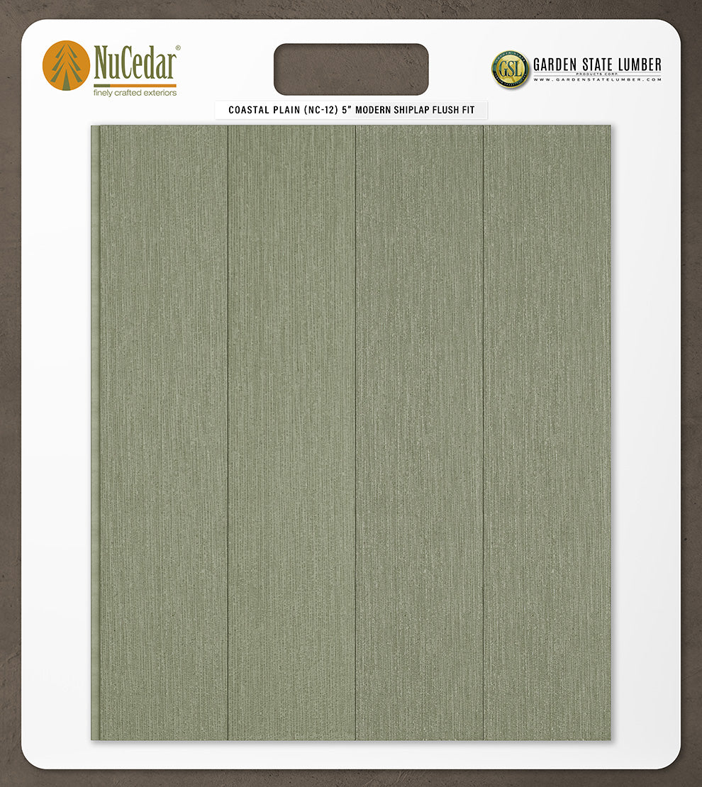 5″ RoughSawn T&G Modern Shiplap Strips - 2' x 2' Display