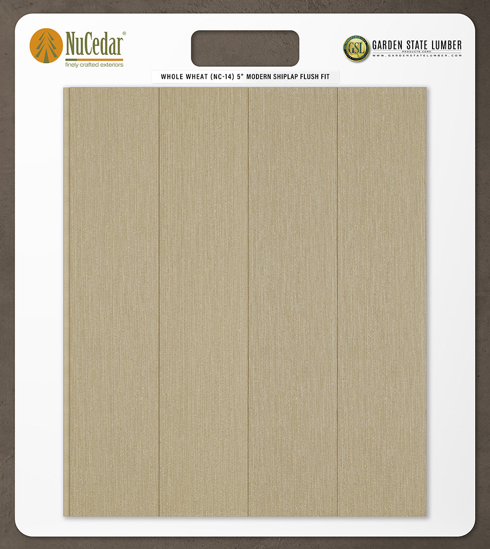 5″ RoughSawn T&G Modern Shiplap Strips - 2' x 2' Display