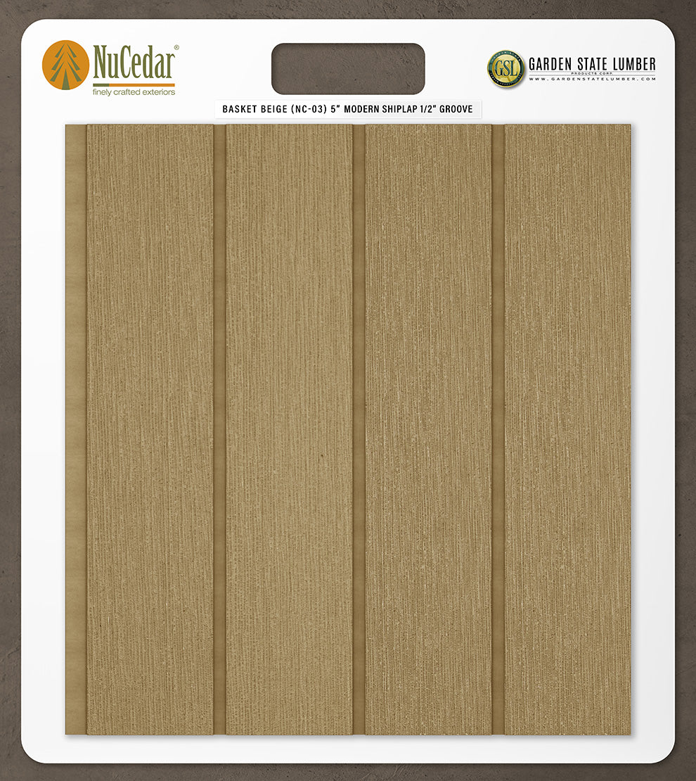 5″ RoughSawn T&G Modern Shiplap Strips - 2' x 2' Display