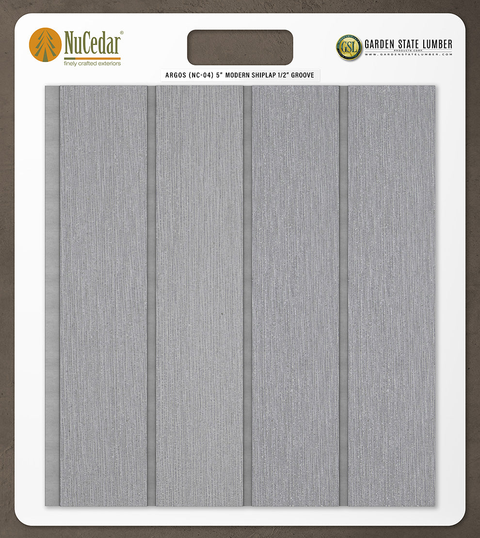 5″ RoughSawn T&G Modern Shiplap Strips - 2' x 2' Display