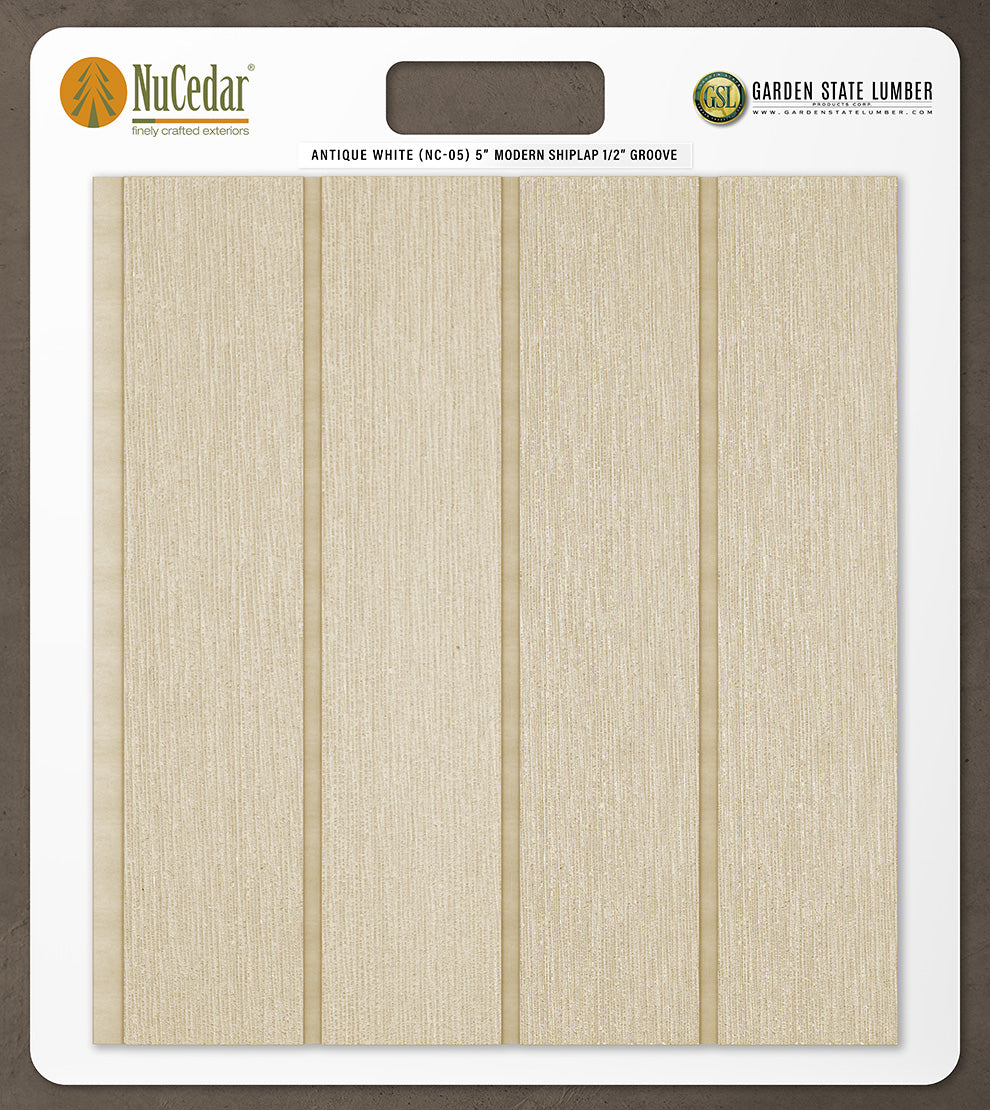 5″ RoughSawn T&G Modern Shiplap Strips - 2' x 2' Display
