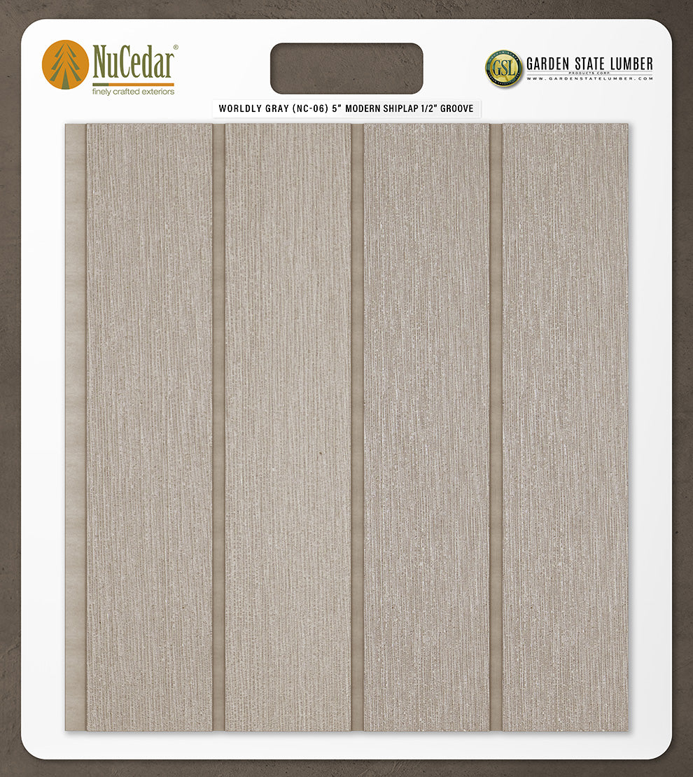 5″ RoughSawn T&G Modern Shiplap Strips - 2' x 2' Display