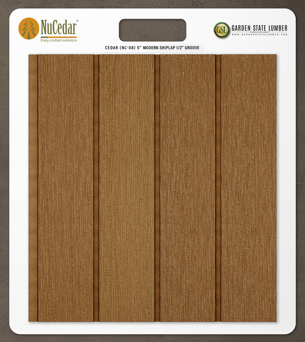 5″ RoughSawn T&G Modern Shiplap Strips - 2' x 2' Display