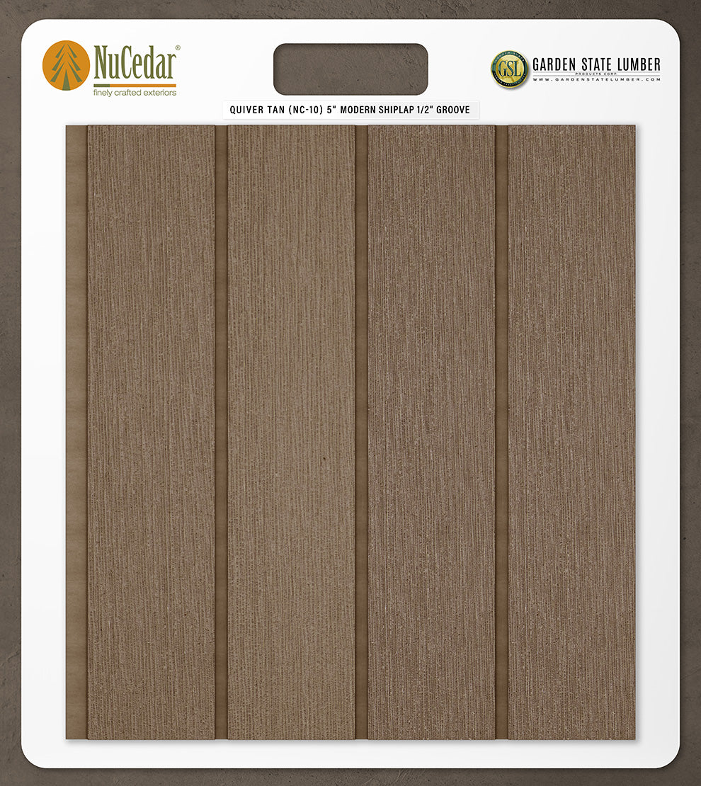 5″ RoughSawn T&G Modern Shiplap Strips - 2' x 2' Display