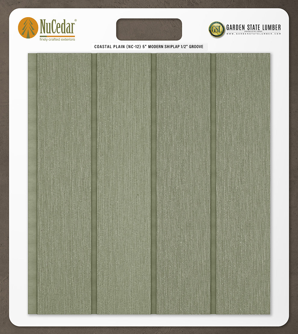 5″ RoughSawn T&G Modern Shiplap Strips - 2' x 2' Display