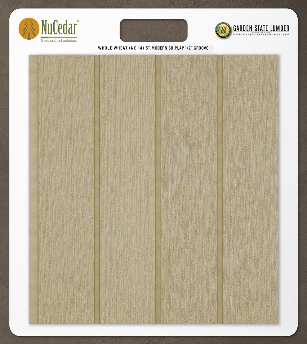 5″ RoughSawn T&G Modern Shiplap Strips - 2' x 2' Display