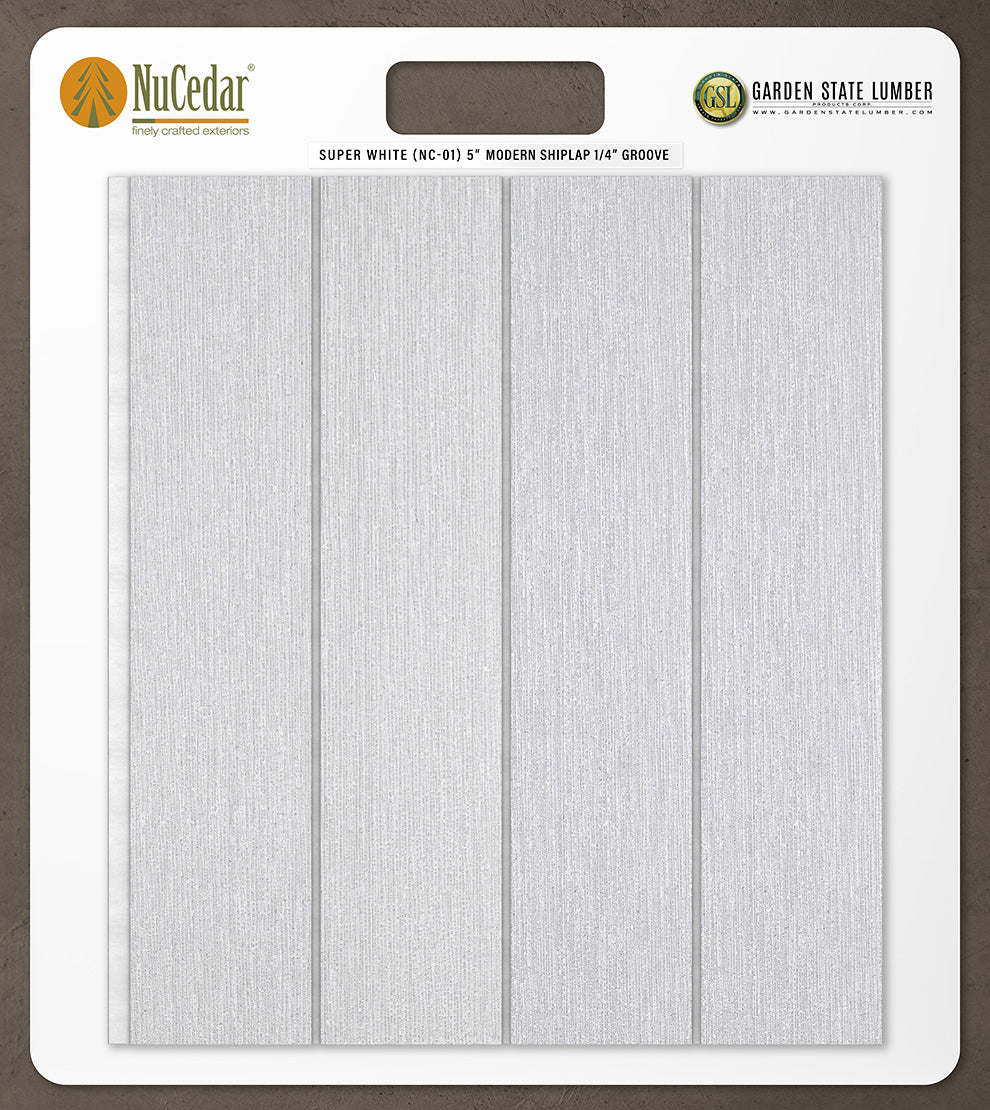5″ RoughSawn T&G Modern Shiplap Strips - 2' x 2' Display