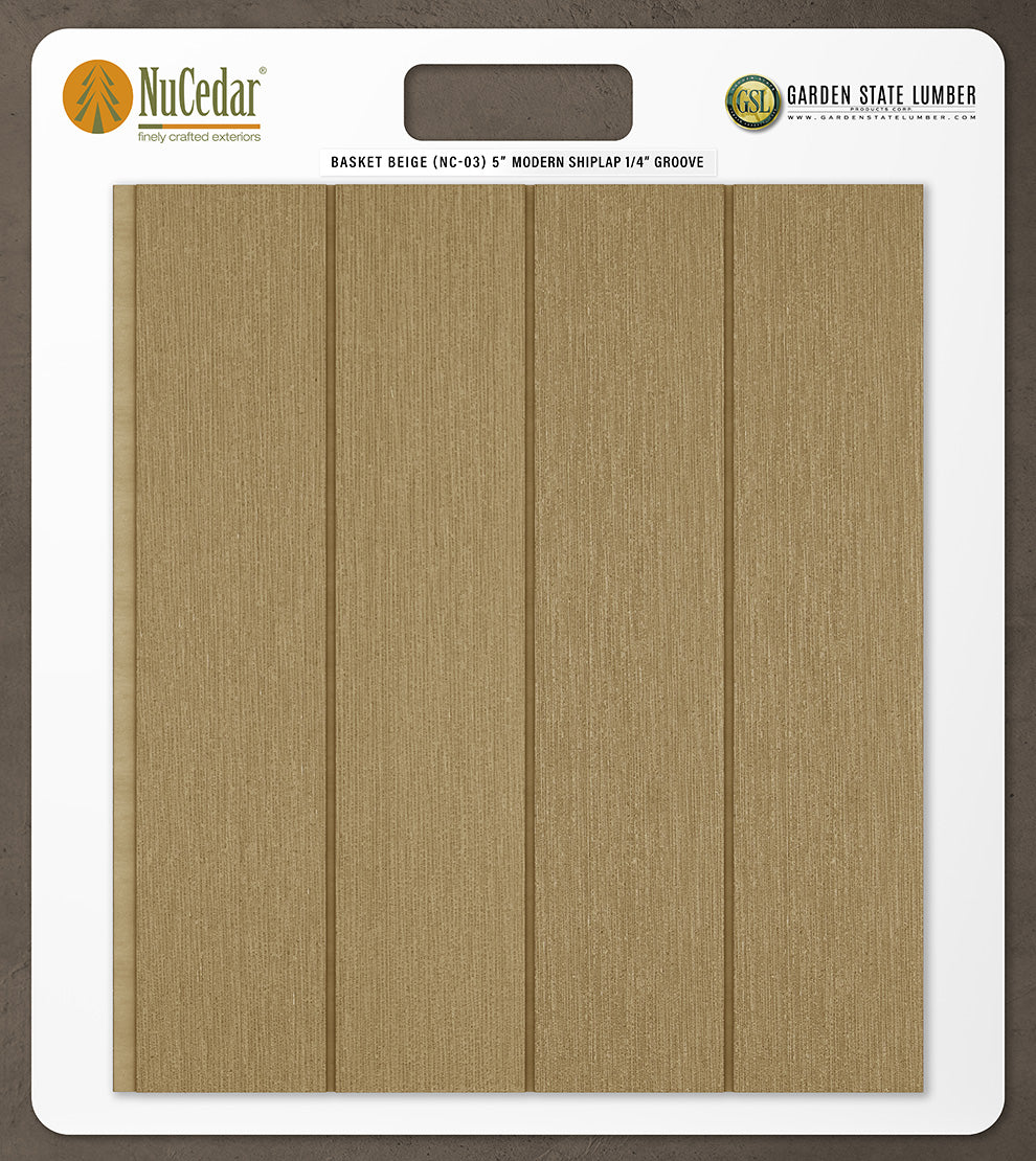 5″ RoughSawn T&G Modern Shiplap Strips - 2' x 2' Display