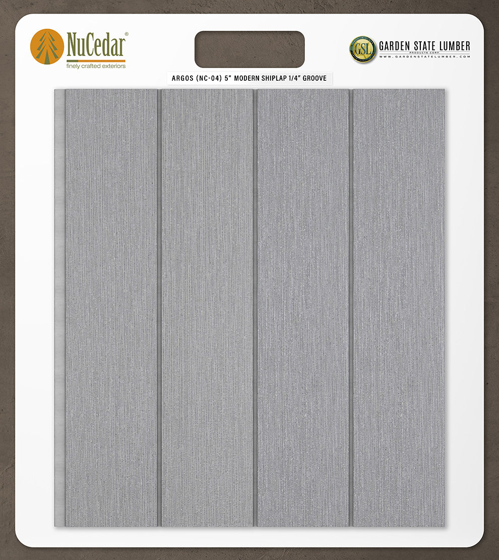 5″ RoughSawn T&G Modern Shiplap Strips - 2' x 2' Display