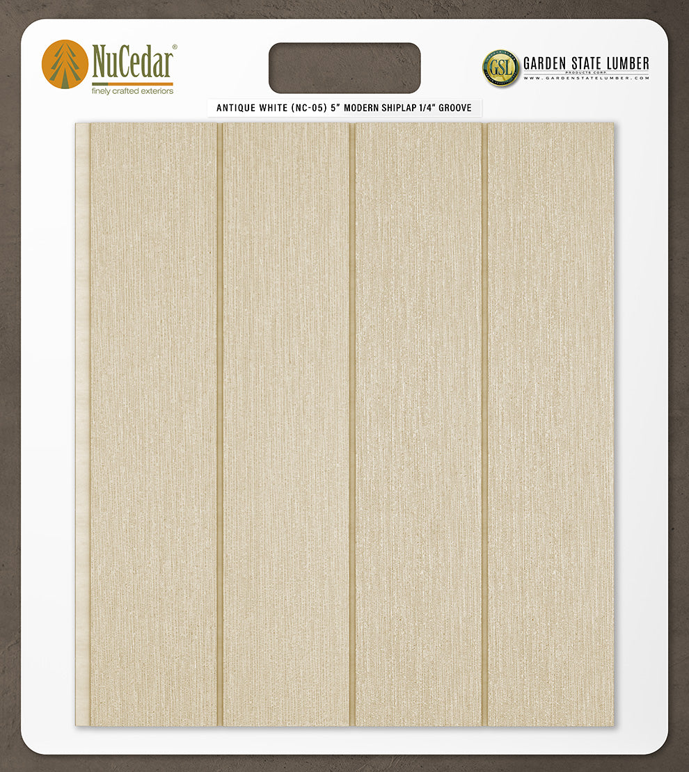 5″ RoughSawn T&G Modern Shiplap Strips - 2' x 2' Display