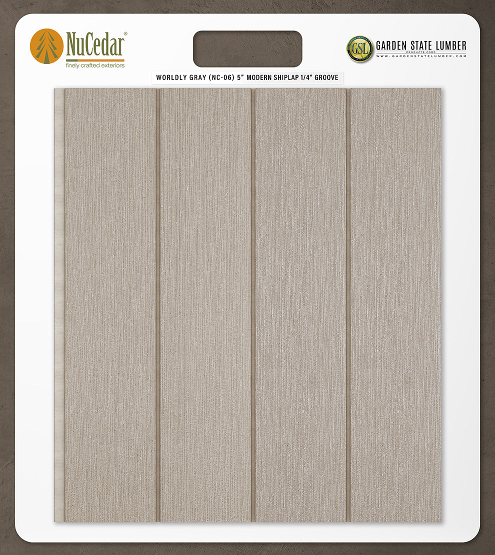 5″ RoughSawn T&G Modern Shiplap Strips - 2' x 2' Display