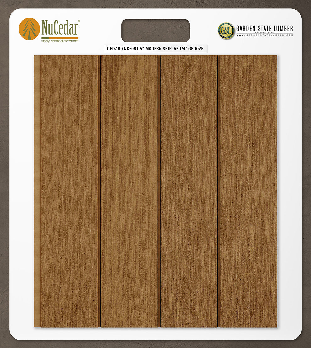 5″ RoughSawn T&G Modern Shiplap Strips - 2' x 2' Display
