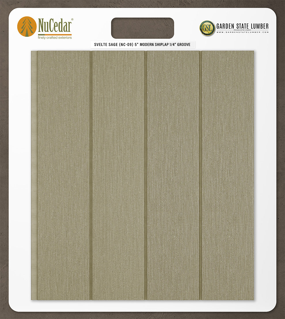 5″ RoughSawn T&G Modern Shiplap Strips - 2' x 2' Display