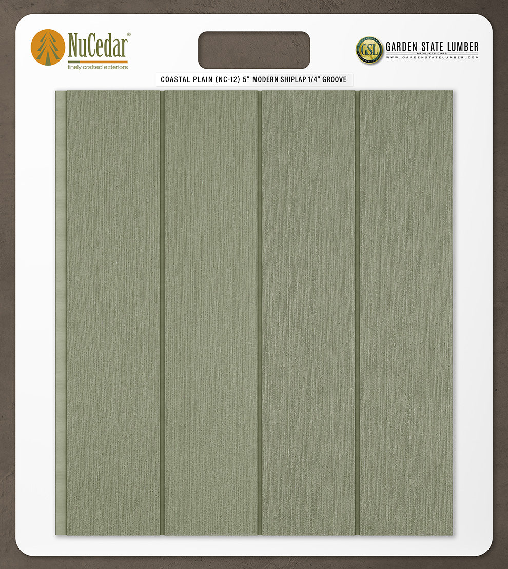 5″ RoughSawn T&G Modern Shiplap Strips - 2' x 2' Display