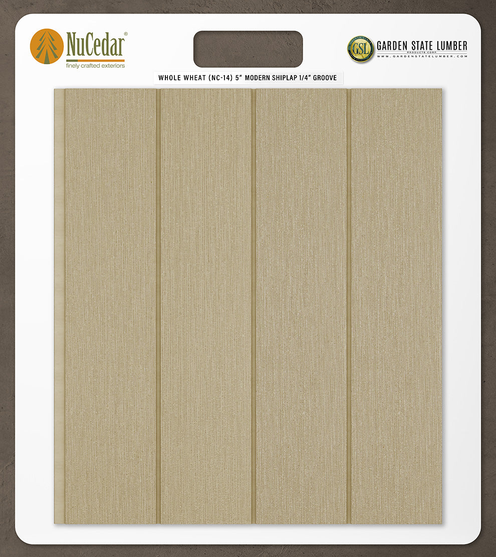5″ RoughSawn T&G Modern Shiplap Strips - 2' x 2' Display