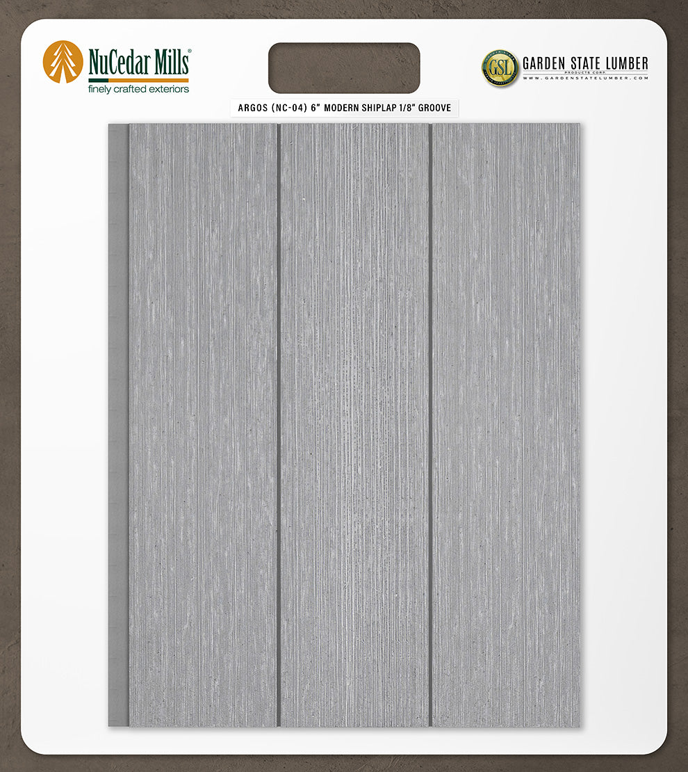 6″ RoughSawn T&G Modern Shiplap Strips - 2' x 2' Display