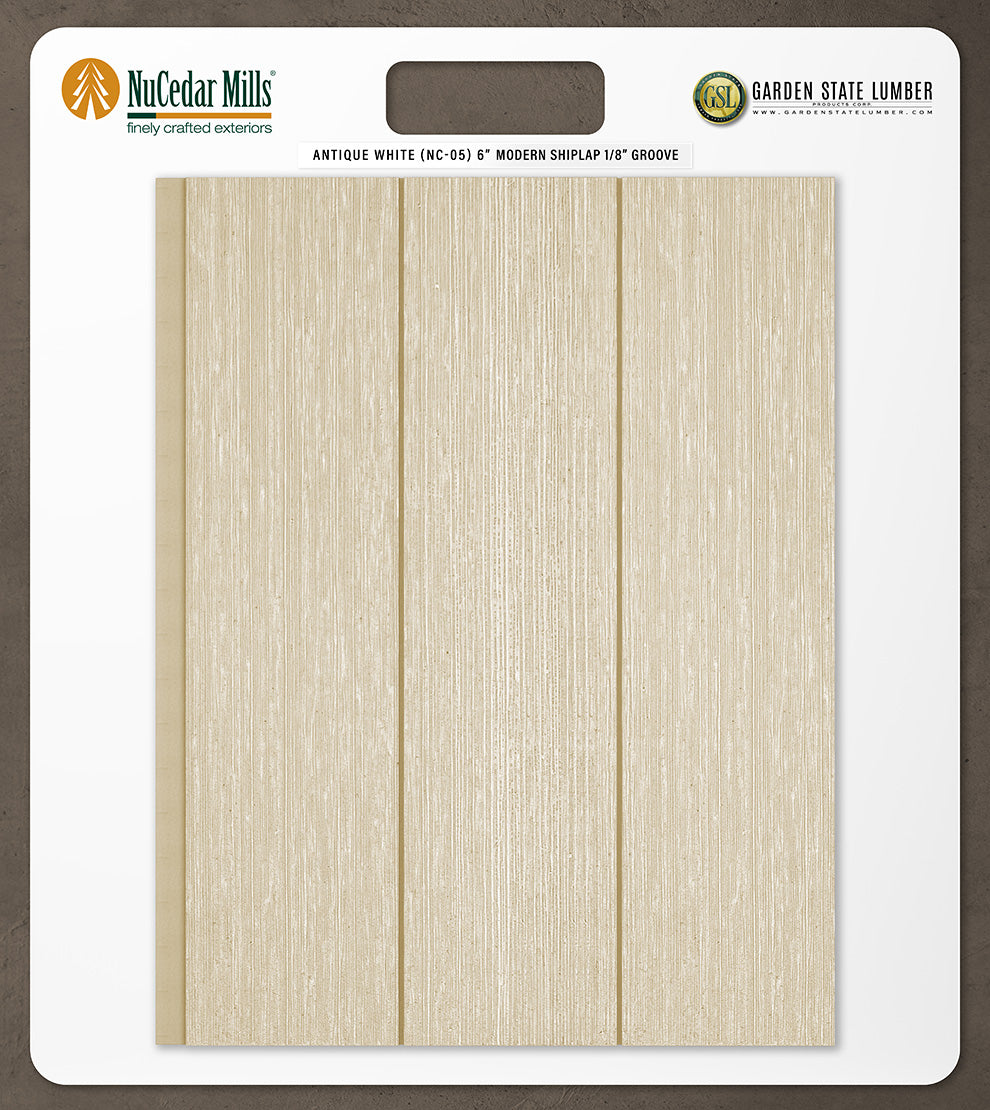 6″ RoughSawn T&G Modern Shiplap Strips - 2' x 2' Display