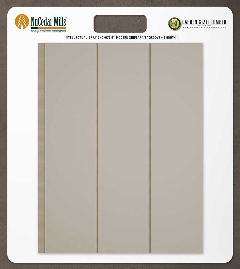 6″ Smooth T&G Modern Shiplap Strips - 2' x 2' Display