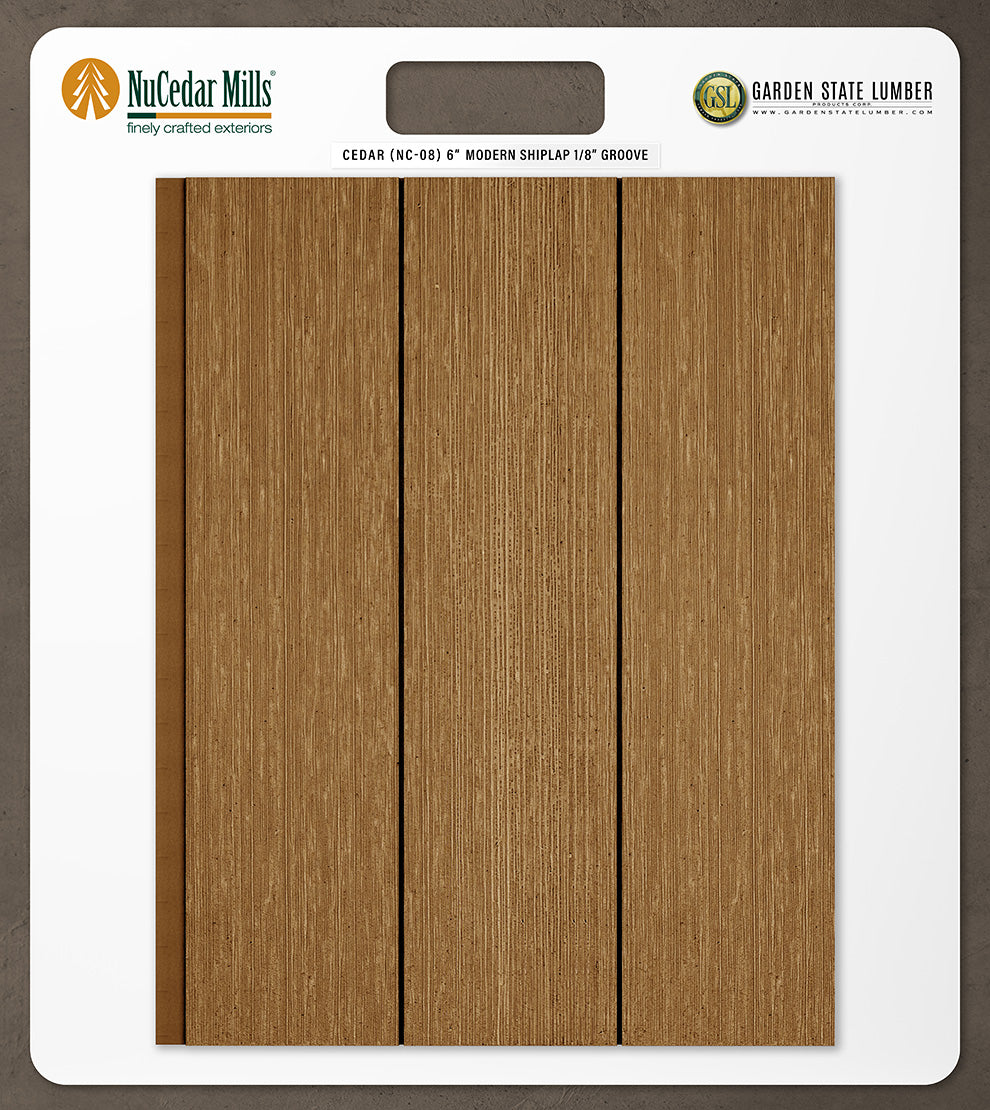 6″ RoughSawn T&G Modern Shiplap Strips - 2' x 2' Display