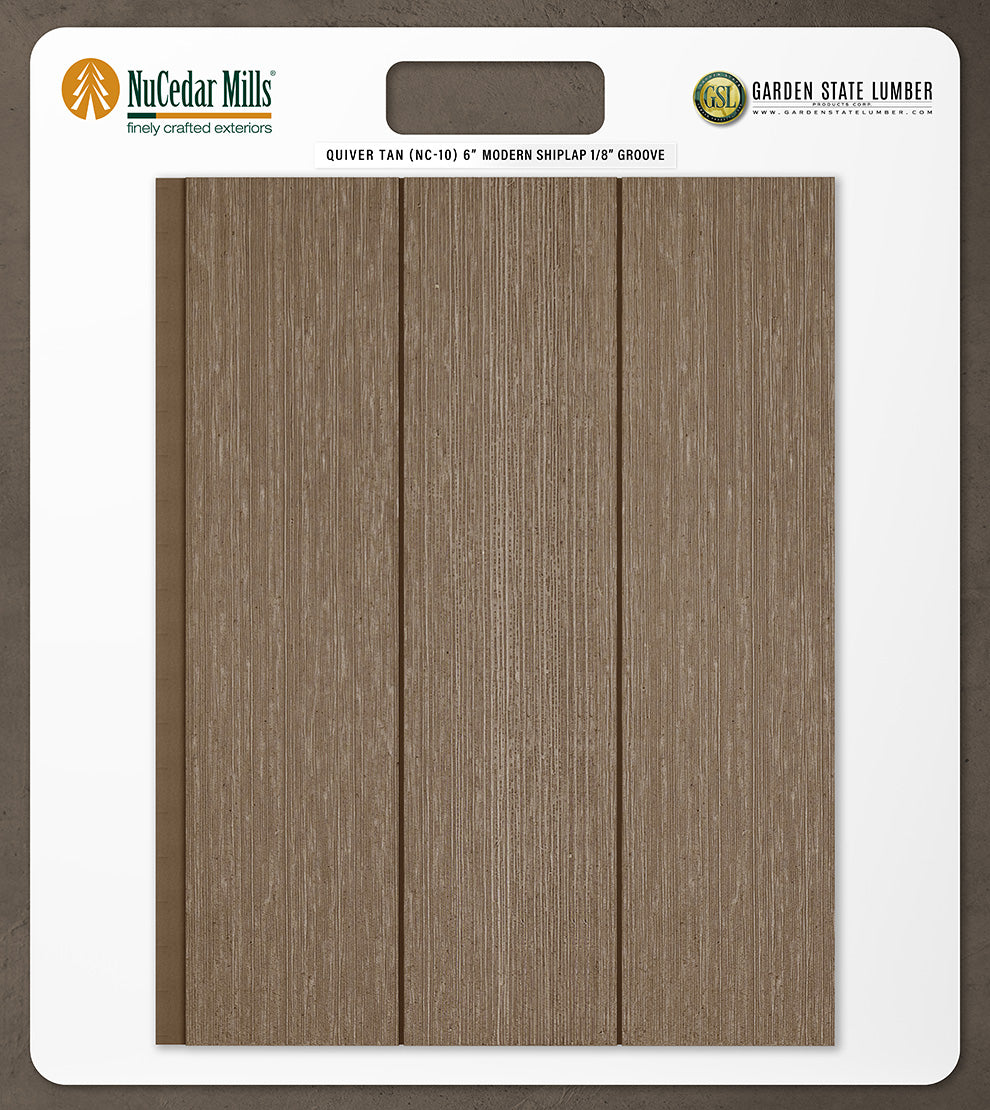 6″ RoughSawn T&G Modern Shiplap Strips - 2' x 2' Display