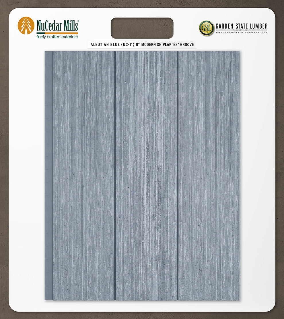 6″ RoughSawn T&G Modern Shiplap Strips - 2' x 2' Display