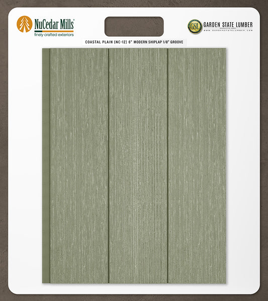 6″ RoughSawn T&G Modern Shiplap Strips - 2' x 2' Display