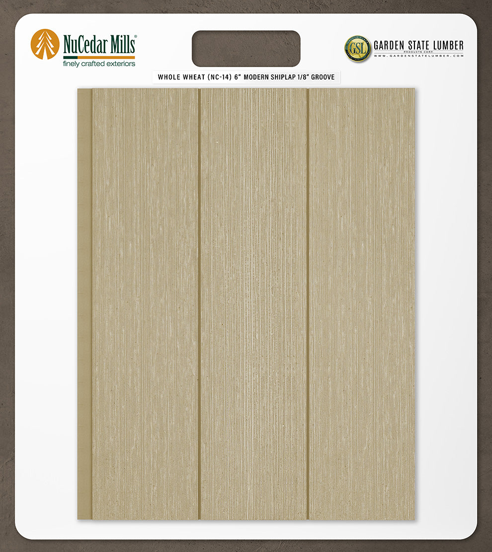 6″ RoughSawn T&G Modern Shiplap Strips - 2' x 2' Display