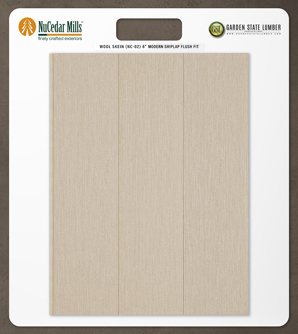6″ RoughSawn T&G Modern Shiplap Strips - 2' x 2' Display