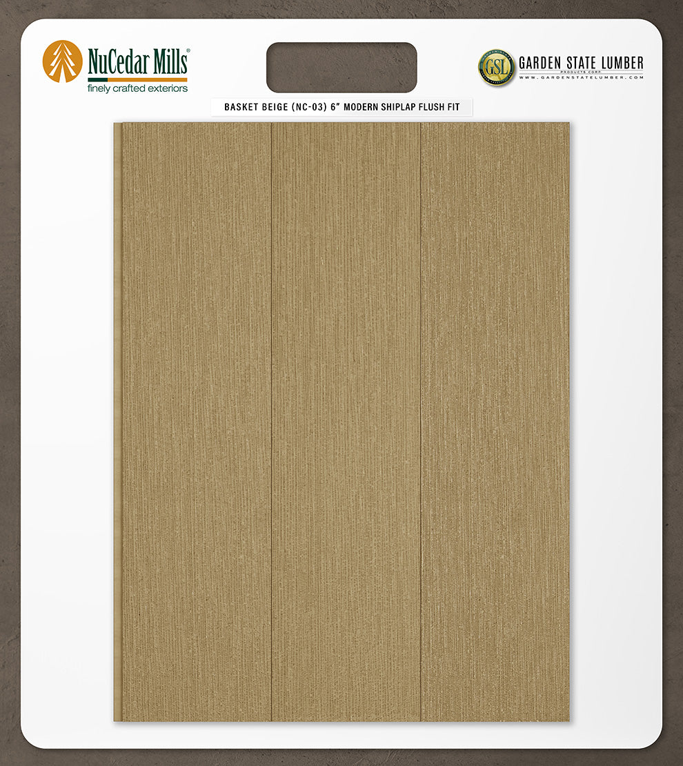6″ RoughSawn T&G Modern Shiplap Strips - 2' x 2' Display