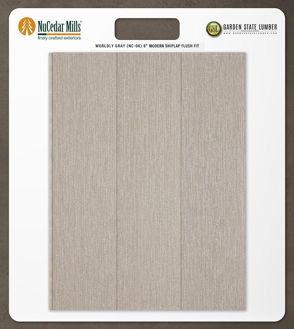 6″ RoughSawn T&G Modern Shiplap Strips - 2' x 2' Display