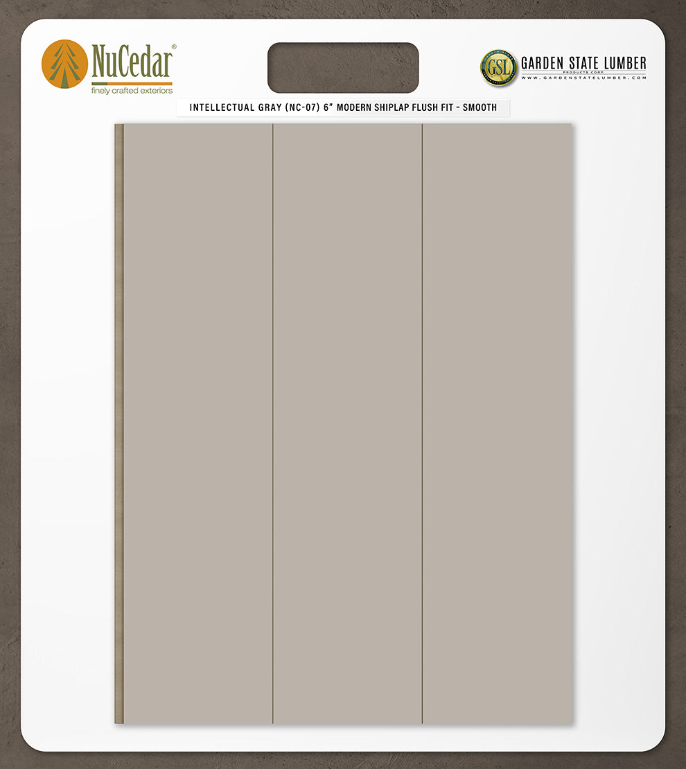 6″ Smooth T&G Modern Shiplap Strips - 2' x 2' Display