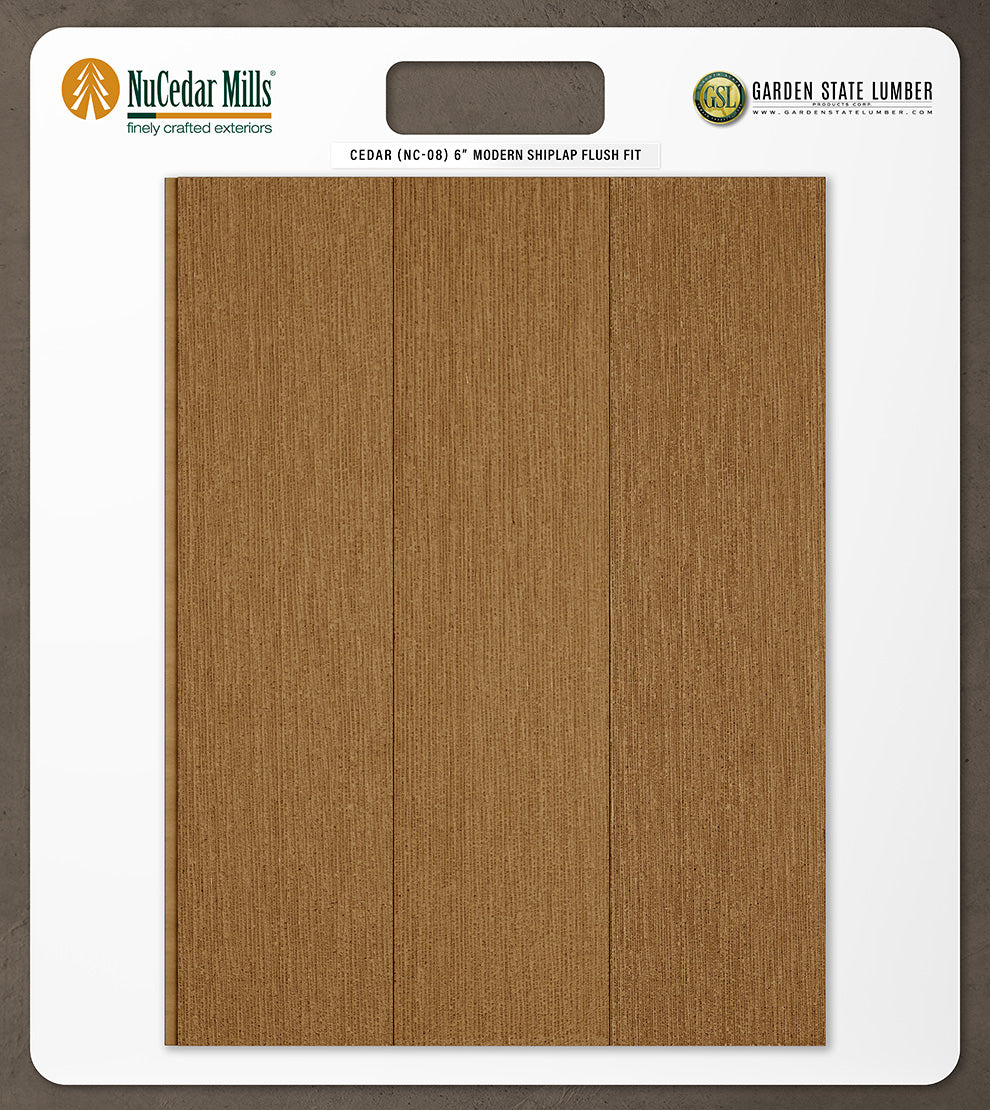 6″ RoughSawn T&G Modern Shiplap Strips - 2' x 2' Display