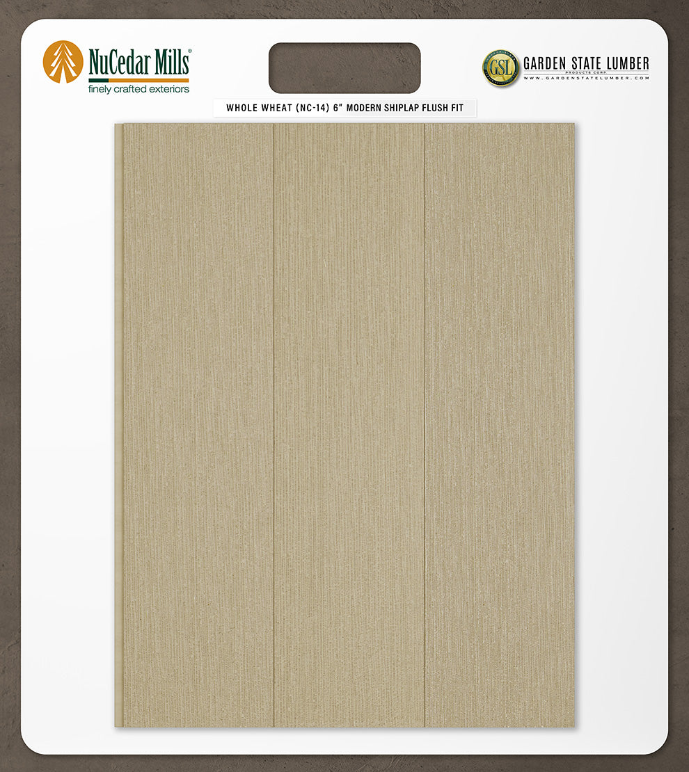 6″ RoughSawn T&G Modern Shiplap Strips - 2' x 2' Display