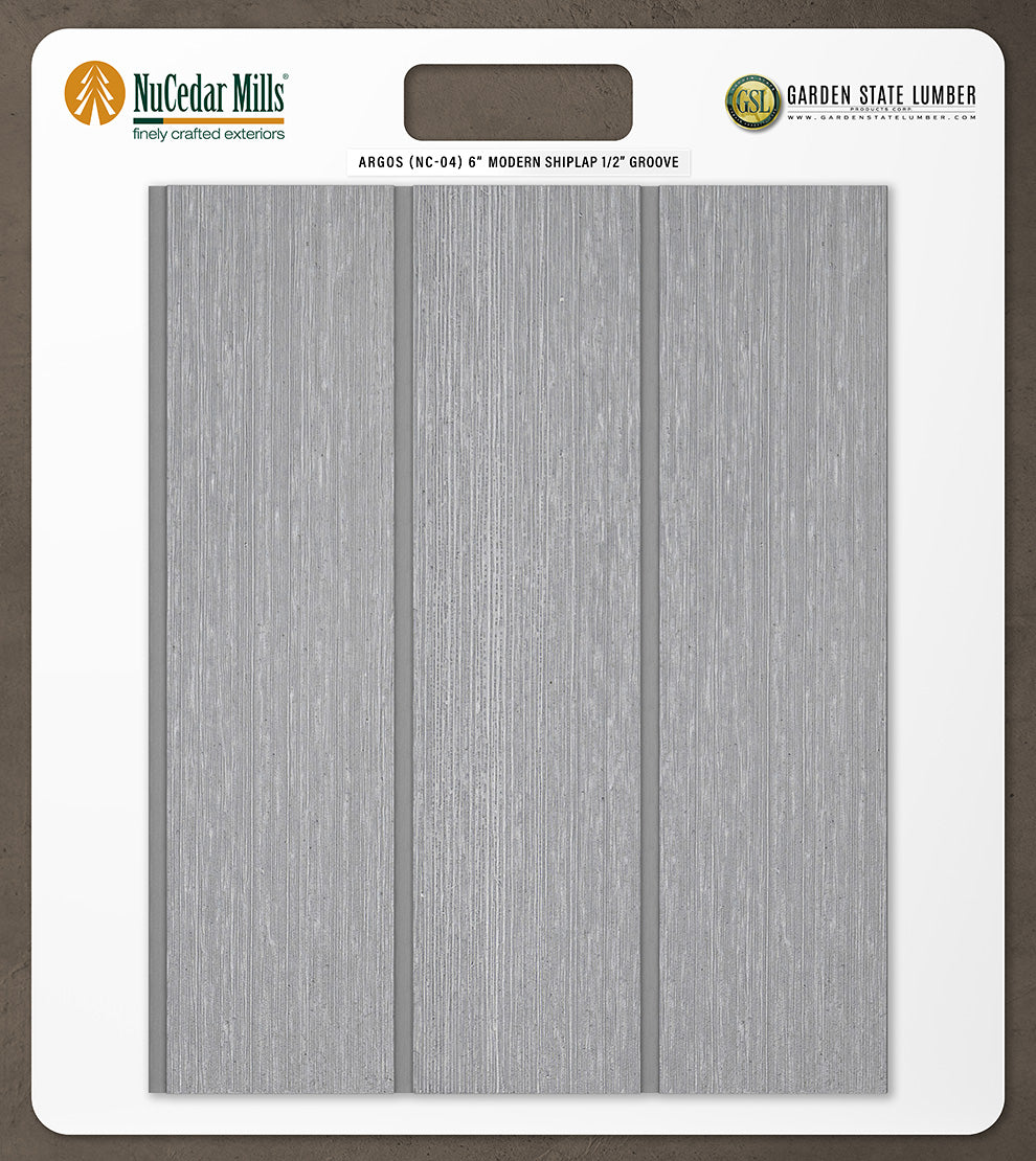 6″ RoughSawn T&G Modern Shiplap Strips - 2' x 2' Display
