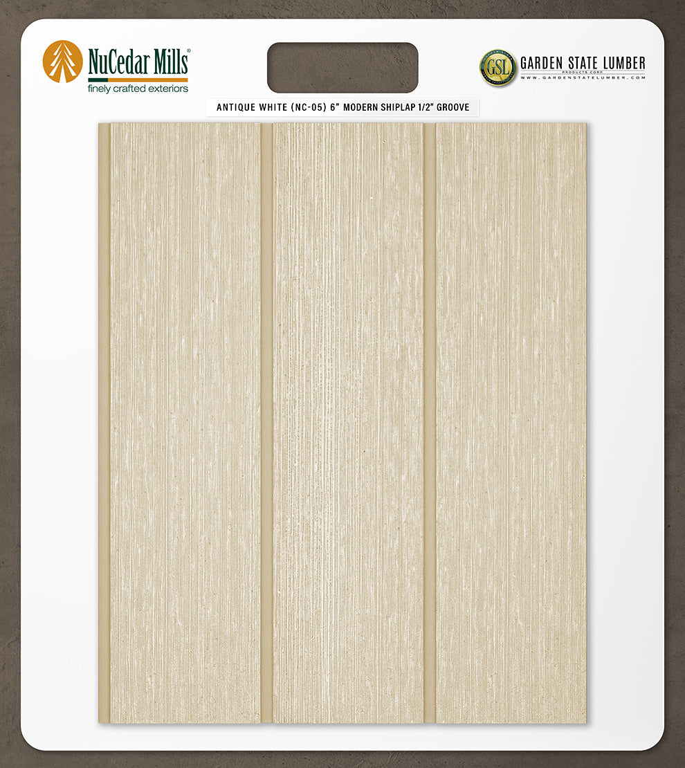 6″ RoughSawn T&G Modern Shiplap Strips - 2' x 2' Display