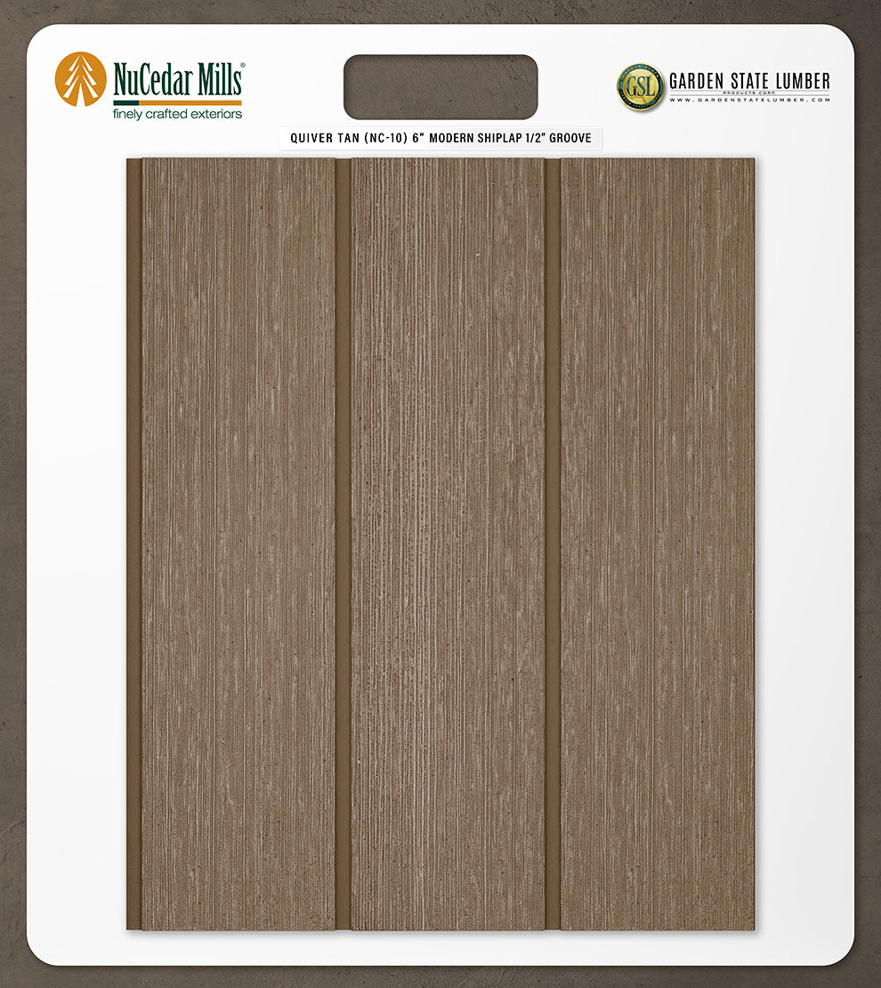 6″ RoughSawn T&G Modern Shiplap Strips - 2' x 2' Display