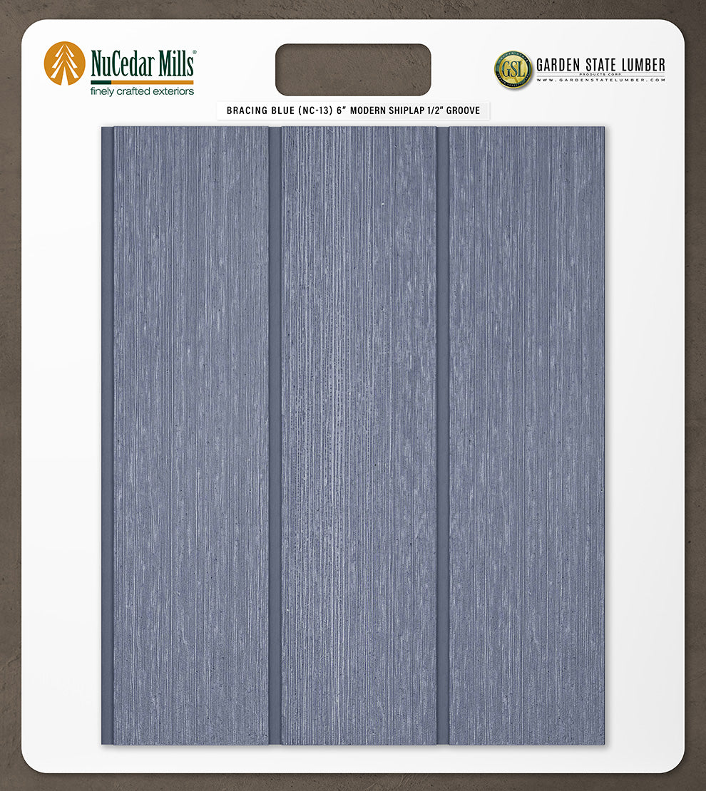 6″ RoughSawn T&G Modern Shiplap Strips - 2' x 2' Display