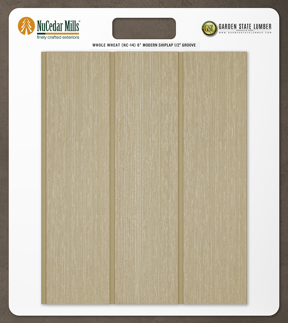 6″ RoughSawn T&G Modern Shiplap Strips - 2' x 2' Display