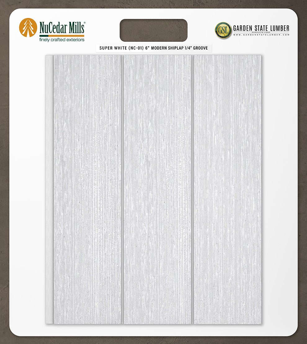 6″ RoughSawn T&G Modern Shiplap Strips - 2' x 2' Display