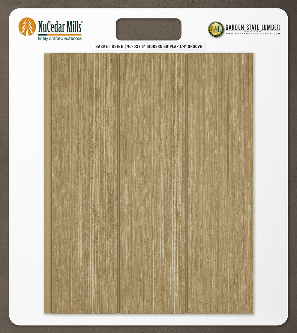 6″ RoughSawn T&G Modern Shiplap Strips - 2' x 2' Display