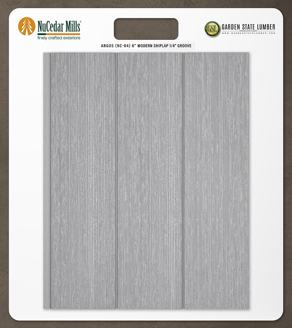 6″ RoughSawn T&G Modern Shiplap Strips - 2' x 2' Display