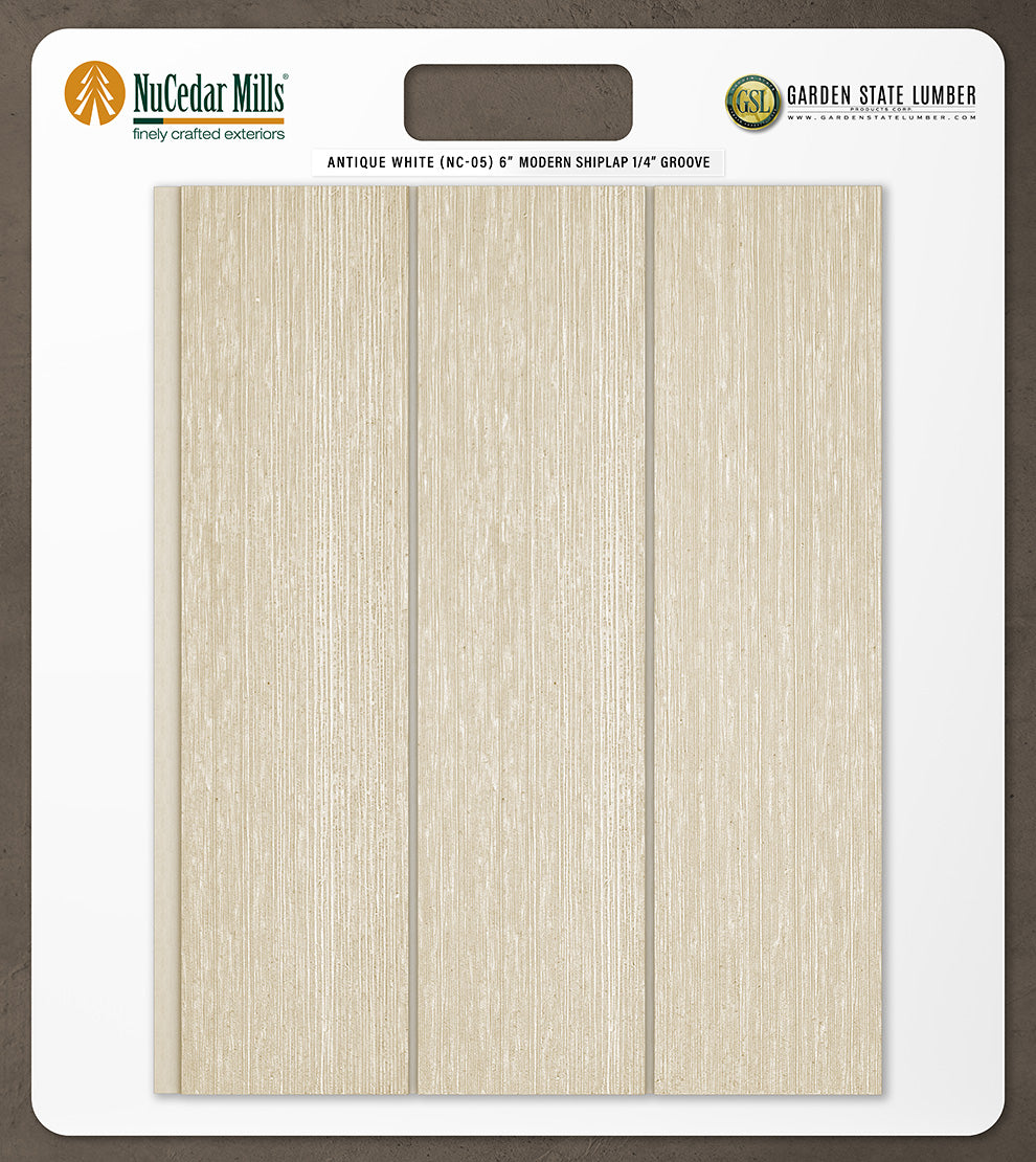 6″ RoughSawn T&G Modern Shiplap Strips - 2' x 2' Display