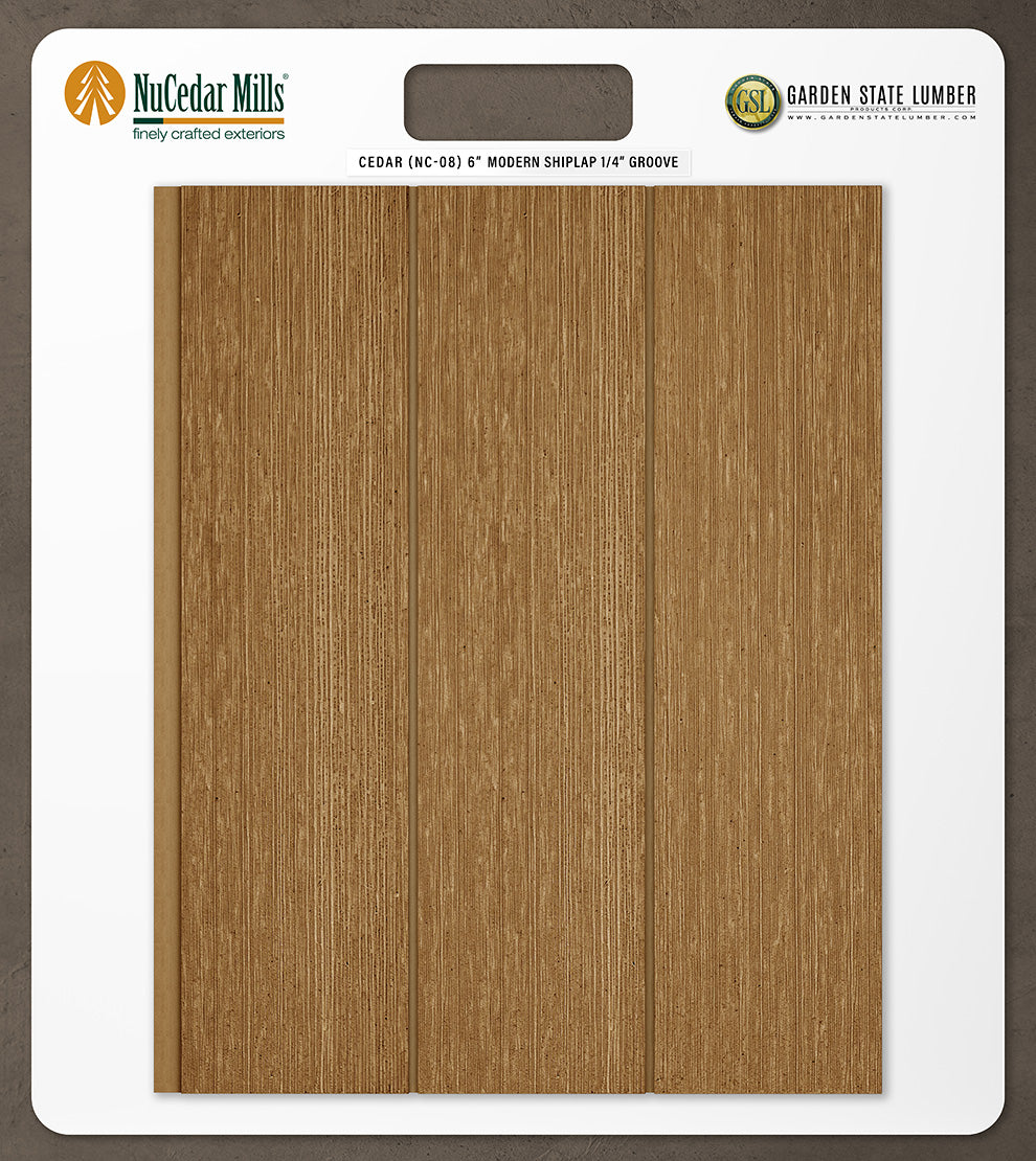 6″ RoughSawn T&G Modern Shiplap Strips - 2' x 2' Display