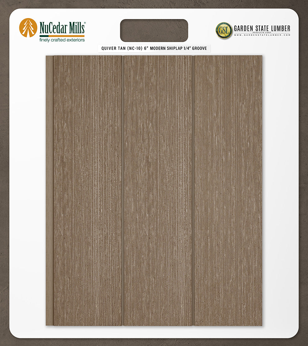 6″ RoughSawn T&G Modern Shiplap Strips - 2' x 2' Display
